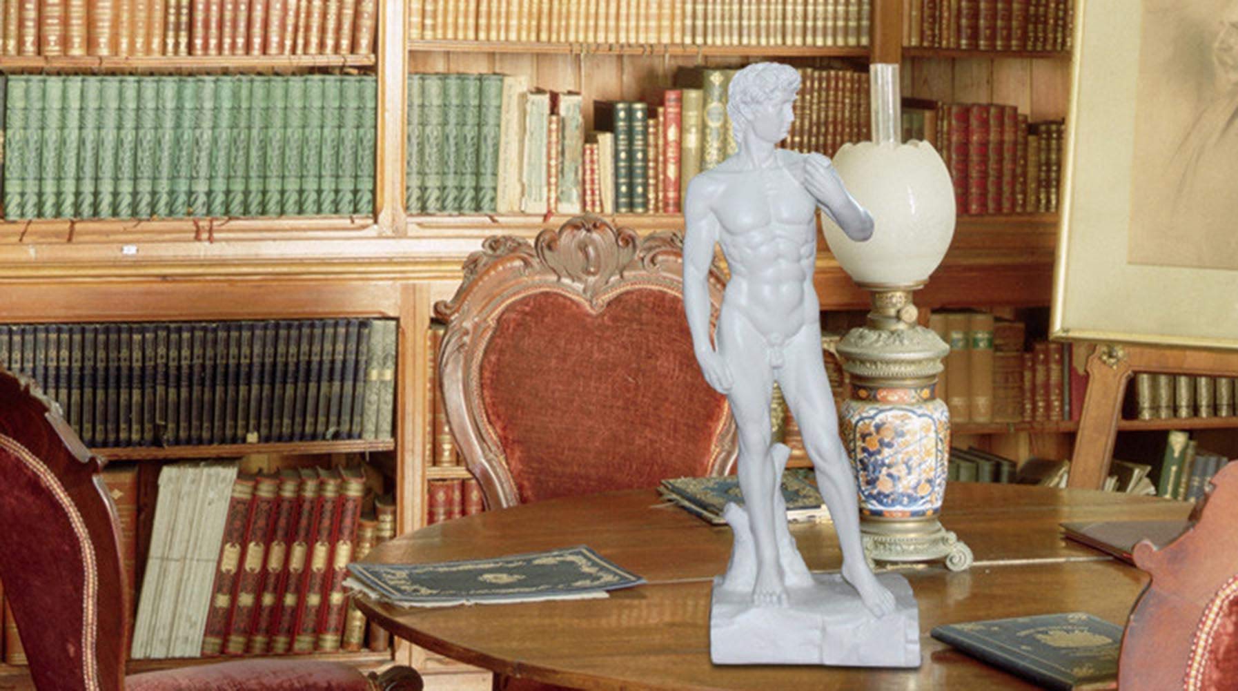 ミケランジェロ　ダビデ像　レプリカ　彫刻 Amazon.co.jp: ダビデ像 ダビデ樹脂像 ギリシャのミケランジェロ